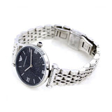  Shop Authentic Emporio Armani Gianni T Bar Dark Blue Dial Silver Stainless Steel Watch For Women - AR11091 - Luxxuri
