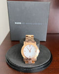  Shop Authentic Marc Jacobs Amy White Dial Rose Gold Steel Strap Watch for Women - MBM3077 - Luxxuri
