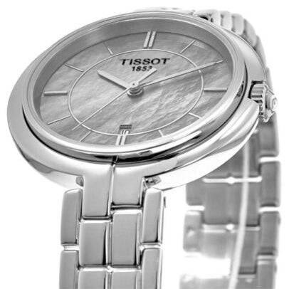  Shop Authentic Tissot T Lady Flamingo Mother of Pearl White Dial Silver Steel Strap Watch For Women - T094.210.11.111.00 - Luxxuri