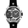 Shop Authentic Diesel Mr Daddy Chronograph White Dial Black Leather Strap Watch For Men - DZ7125 - Luxxuri