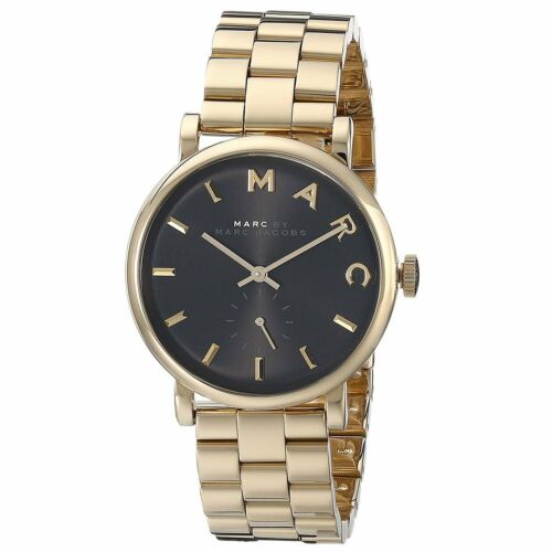  Shop Authentic Marc Jacobs Baker Black Dial Gold Steel Strap Watch for Women - MBM3355 - Luxxuri