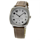  Shop Authentic Marc Jacobs Mandy Silver Dial Brown Leather Strap Watch for Women - MJ1563 - Luxxuri