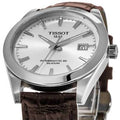  Shop Authentic Tissot Gentleman Powermatic 80 Silicium Silver Dial Brown Leather Strap Watch For Men - T127.407.16.031.01 - Luxxuri