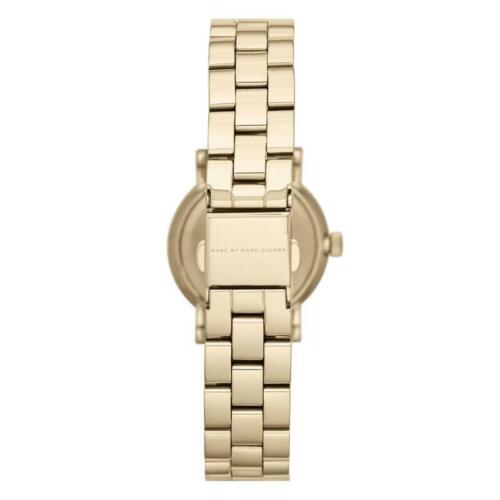 Marc Jacobs Baker White Dial Gold Steel Strap Watch for Women - MBM3247
