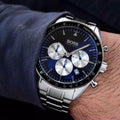 Shop Authentic Hugo Boss Chronograph Blue Dial Silver Steel Strap Watch for Men - 1513630 - Luxxuri
