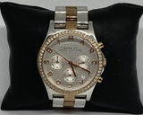  Shop Authentic Marc Jacobs Henry Chronograph Silver Dial Two Tone Steel Strap Watch for Women - MBM3106 - Luxxuri