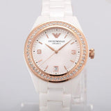  Shop Authentic Emporio Armani Ceramica Mother of Pearl Dial White Ceramic Dial Watch For Women - AR1472 - Luxxuri