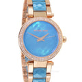  Shop Authentic Michael Kors Parker Blue Mother of Pearl Dial Two Tone Steel Strap  Watch for Women - MK6491 - Luxxuri