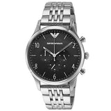  Shop Authentic Emporio Armani Beta Chronograph Black Dial Steel Strap Watch For Men - AR1863 - Luxxuri