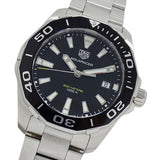  Shop Authentic Tag Heuer Aquaracer Black Dial Silver Steel Strap Watch for Men - WAY111A.BA0928 - Luxxuri