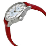  Shop Authentic Tissot Chemin Des Tourelles Automatic Mother of Pearl White Dial Red Leather Strap Watch For Women - T099.207.16.118.00 - Luxxuri