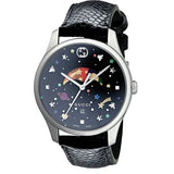  Shop Authentic Gucci G-Timeless Moonphase Black Dial Black Leather Strap Watch For Men - YA1264045 - Luxxuri