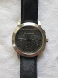  Shop Authentic Burberry The City Grey Dial Black Leather Strap Watch for Men - BU9362 - Luxxuri