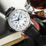  Shop Authentic Citizen Eco Drive Silver Dial Black Leather Strap Watch For Men - AO9000-06B - Luxxuri