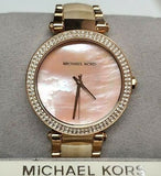  Shop Authentic Michael Kors Parker Mother of Pearl Pink Dial Two Tone Steel Strap Watch for Women - MK6492 - Luxxuri