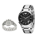 Shop Authentic Emporio Armani Classic Chronograph Black Dial Silver Steel Strap Watch For Men - AR2434 - Luxxuri