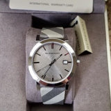  Shop Authentic Burberry The City Nova Beige Dial Grey Leather Strap Watch for Women - BU9023 - Luxxuri