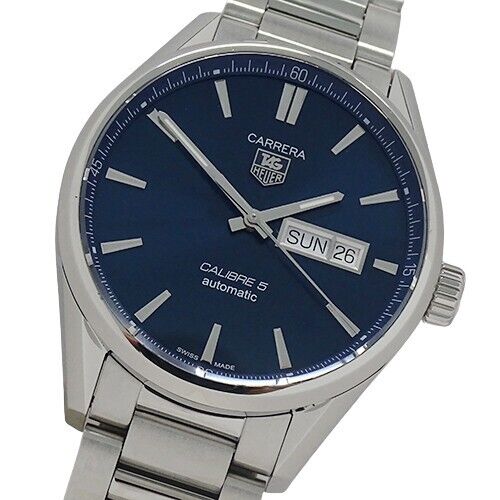  Shop Authentic Tag Heuer Carrera Automatic Blue Dial Silver Steel Strap Watch for Men - WAR201E.BA0723 - Luxxuri