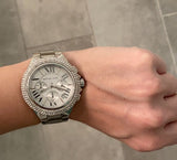  Shop Authentic Michael Kors Camille Silver Dial Silver Steel Strap Watch for Women - MK5634 - Luxxuri