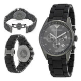  Shop Authentic Emporio Armani Sportivo Chronograph Black Dial Black Stainless Steel Watch For Men - AR5889 - Luxxuri