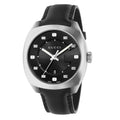  Shop Authentic Gucci GG2570 Quartz Black Dial Black Leather Strap Watch For Men - YA142307 - Luxxuri