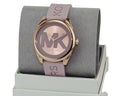  Shop Authentic Michael Kors Janelle Three Hand Rose Gold Dial Pink Rubber Strap Watch For Women - MK7139 - Luxxuri