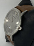  Shop Authentic Emporio Armani Renato Silver Dial Brown Leather Strap Watch For Men - AR2463 - Luxxuri