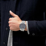  Shop Authentic Emporio Armani Sportivo Chronograph Blue Stainless Steel Watch For Men - AR6072 - Luxxuri