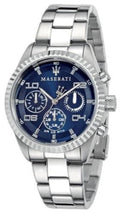  Shop Authentic Maserati Competizione Chronograph Blue Dial Silver Steel Strap Watch For Men - R8853100013 - Luxxuri
