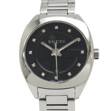  Shop Authentic Gucci GG2570 Diamonds Black Dial Silver Steel Strap Watch For Women - YA142503 - Luxxuri