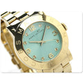  Shop Authentic Marc Jacobs Amy Blue Dial Gold Steel Strap Watch for Women - MBM3301 - Luxxuri