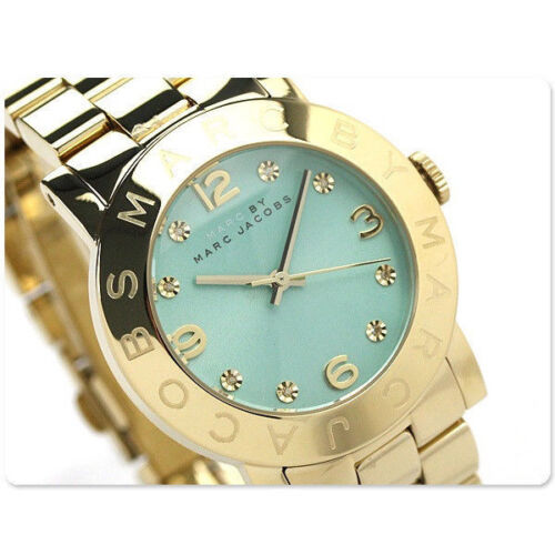  Shop Authentic Marc Jacobs Amy Blue Dial Gold Steel Strap Watch for Women - MBM3301 - Luxxuri