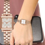  Shop Authentic Marc Jacobs Vic Silver Dial Rose Gold Steel Strap Watch for Women - MJ3530 - Luxxuri