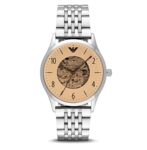  Shop Authentic Emporio Armani Meccanico Multicolor Dial Silver Steel Strap Watch For Men - AR1922 - Luxxuri