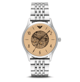 Shop Authentic Emporio Armani Meccanico Multicolor Dial Silver Steel Strap Watch For Men - AR1922 - Luxxuri