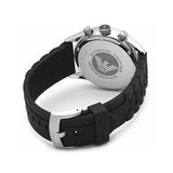  Shop Authentic Emporio Armani Chronograph Black Dial Black Rubber Strap Watch For Men - AR5865 - Luxxuri