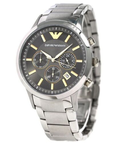  Shop Authentic Emporio Armani Quartz Grey Dial Silver Steel Strap Watch For Men - AR11047 - Luxxuri