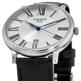  Shop Authentic Tissot Carson Premium Silver Dial Black Leather Strap Watch For Men - T122.410.16.033.00 - Luxxuri
