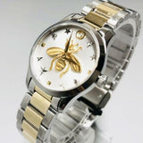  Shop Authentic Gucci G Timeless Silver Dial Two Tone Steel Strap Watch For Women - YA126599 - Luxxuri