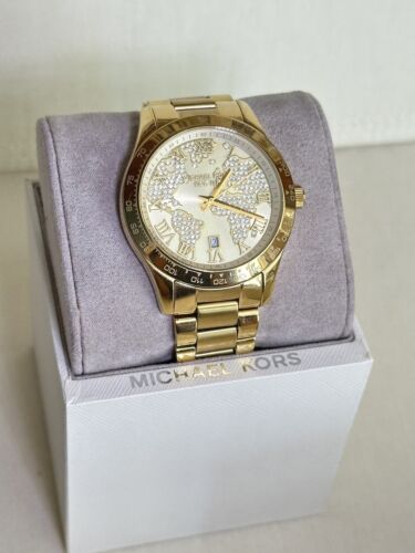  Shop Authentic Michael Kors Layton Chronograph Gold Dial Gold Steel Strap Watch for Women - MK5959 - Luxxuri