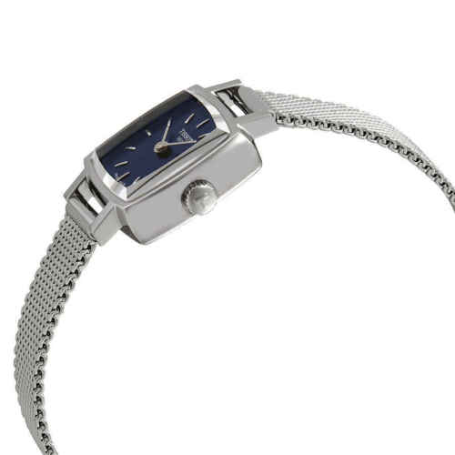  Shop Authentic Tissot Lovely Square Blue Dial Silver Mesh Bracelet Watch For Women - T058.109.11.041.00 - Luxxuri