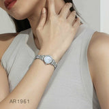  Shop Authentic Emporio Armani Gianni Blue Dial Silver Steel Strap Watch For Women - AR1961 - Luxxuri