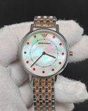  Shop Authentic Emporio Armani Dress Analog Mother of Pearl Dial Two Tone Steel Strap Watch For Women - AR2515 - Luxxuri