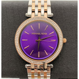  Shop Authentic Michael Kors Darci Purple Dial Two Tone Steel Strap Watch for Women - MK3353 - Luxxuri