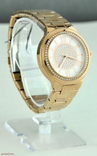  Shop Authentic Guess Madison Diamonds Gold Dial Gold Steel Strap Watch for Women - W0637L2 - Luxxuri