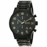  Shop Authentic Hugo Boss Aeroliner Black Dial Black Steel Strap Watch for Men - 1513275 - Luxxuri