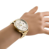  Shop Authentic Tommy Hilfiger Carly White Dial Gold Steel Strap Watch for Women - 1781786 - Luxxuri