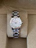  Shop Authentic Burberry The City Silver Dial Silver Steel Strap Watch for Women - BU9200 - Luxxuri