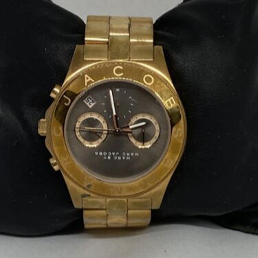  Shop Authentic Marc Jacobs Blade Chronograph Brown Dial Rose Gold Steel Strap Watch for Women - MBM3308 - Luxxuri