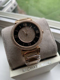  Shop Authentic Michael Kors Catlin Black Dial Rose Gold Steel Strap Watch for Women - MK3339 - Luxxuri